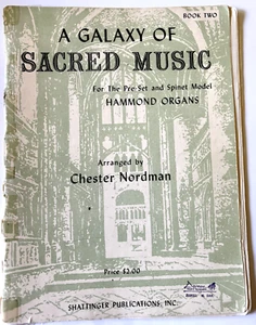 A Galaxy Of Sacred Music For The Hammond Organ Book Arr. by Chester Nordman 1960 - Picture 1 of 4