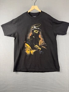 Oversized Jesus Graphic T-Shirt Men’s Large Black Streetwear Religious Hip Hop T - Picture 1 of 6