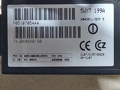 CHRYSLER/DODGE/JEEP SKIM  IMMOBILIZER TRANSCEIVER MODULE  P/N P05107054AA - Image 1 of 4