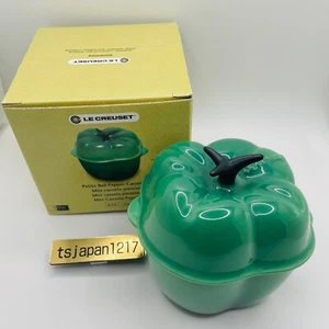 Le Creuset Mini Ggreen Bell Pepper Cocotte Vegetable Series - Picture 1 of 11