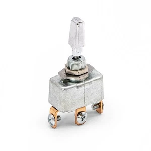 Chrome Plated 3 Pin Toggle Switch with 50A Capacity for Heavy Duty Applications - Picture 1 of 4