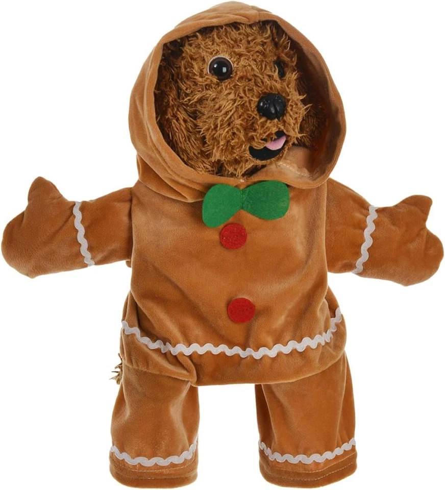 Pet dogs and cats stand up for Christmas and transform into cute gingerbread men - Image 1 of 4