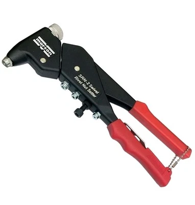 Setter de tuercas remachables de cabeza giratoria Marson SRN-2 Klik mandriles giratorios y pieza de nariz 39400 Foto 1 de 2