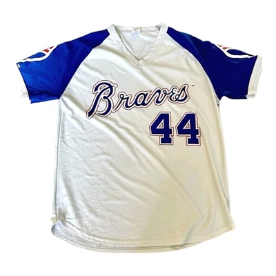 Camiseta Hank Aaron #44 retro retro Atlanta Braves Imperial 1974 para hombre talla L Foto 1 de 3