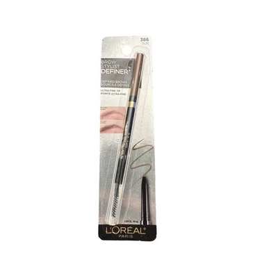L'oreal Brow Stylist Definer Ultra-Fine Tip Shaping Pen 386 Taupe Waterproof NEW - Image 1 of 4