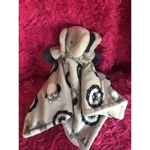 Blankets & Beyond Gray Navy Blue And White Elephant Owl Security Baby Boy Lovey - Picture 1 of 6