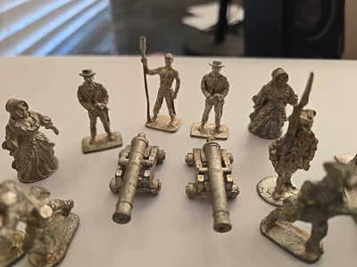 Juego de estatuilla militar de peltre Minutemen de la guerra revolucionaria de colección miniatura de metal Foto 1 de 4