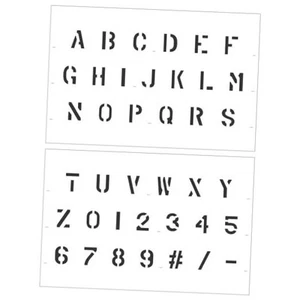 3/4 inch Military Letter and Number Stencil Set | 10 mil | Numbers & Letter - Picture 1 of 2