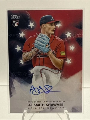 2024 Topps Baseball Stars Autographs AJ Smith-Shawver #BSA-AS (AU, RC) Braves - Image 1 of 2