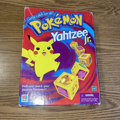 Pokemon Yahtzee Jr Vintage Milton Bradley/Hasbro Complete 1999 - Image 1 of 4