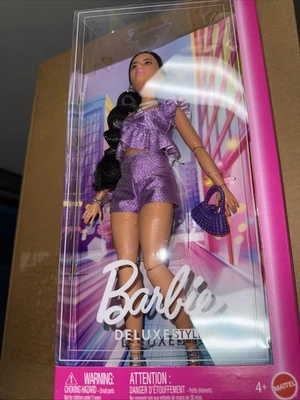 2025 Barbie Deluxe Style #8 Black Hair Wave 2 IN STOCK NOW! JFP43 - Image 1 of 3