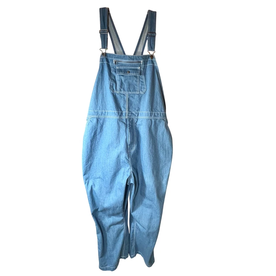 Macacão jeans azul carpinteiro masculino Craftsman 48x30 - Imagem 1 de 4