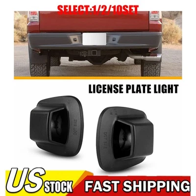 Carcaça de lâmpada de placa traseira para 1997-10 Dodge Dakota preta 1~10X - Imagem 1 de 4