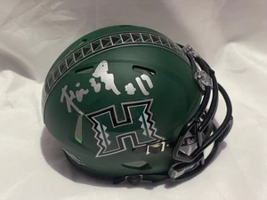 Minicasco firmado Hawaii Rainbow Warriors KANSEI MATSUZAWA - Imagen 1 de 2