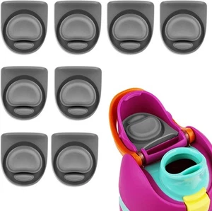 8pcs Water Bottle Lid Part Replacement Stopper Compatible with Owala Gray - Picture 1 of 7