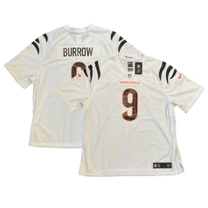 Cincinnati Bengals NFL Jersey Men's Nike Road Top - Burrow 9 - New - Picture 1 of 1
