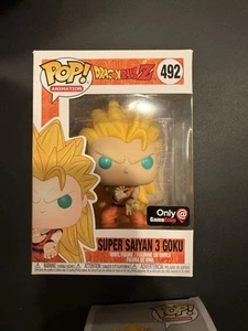 Funko Pop! DBZ Super Saiyan 3 Goku # 492 Glow in the Dark Gamestop exclusive - Picture 1 of 1