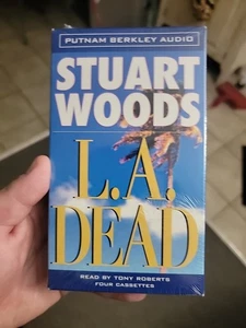 L.A. Dead  by Stuart Woods Read By Tony Roberts Four Cassettes New Sealed - Imagen 1 de 1