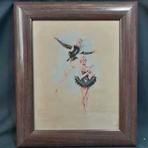 C-1859. LUIS ALFONSO NOBLOM (1900-1979). ACUARELA SOBRE PAPEL. GRAN BALLET. 1949 - Picture 1 of 5