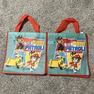 2 sacs fourre-tout réutilisables pour enfants Nickelodeon PAW PATROL 2 faces NEUF - Photo 1/6