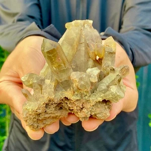 166G Natural citrine cluster mineral specimen quartz crystal restoration - Picture 1 of 12