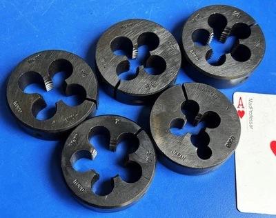 ROCO Japan 5-piece Fractional Coarse NC Adjustable 2-1/2" Thread Die set SAE NEW - Image 1 of 3