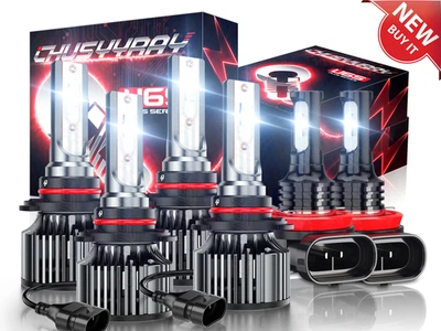 Combo faros LED altos/bajos + kit de faros antiniebla para Chrysler 200 2016-2017 Foto 1 de 4