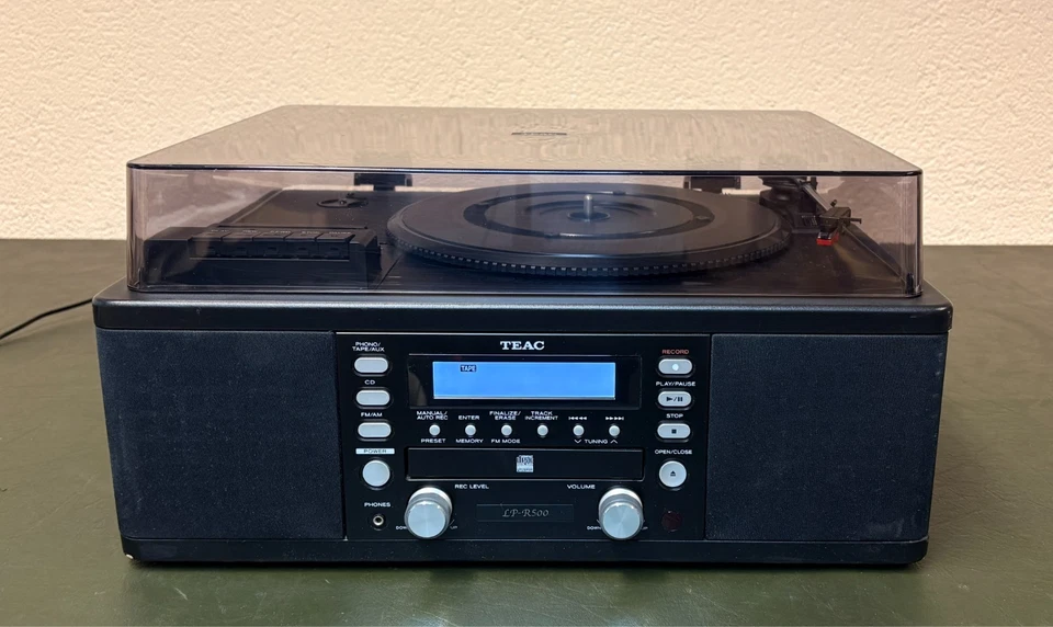 TEAC PL-R500 HiFi-Stereoanlage mit CD Player Plattenspieler Kassettendeck Radio - Bild 1 von 4