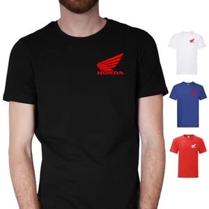 T-shirt Honda Sport Moto Motorsport Automotive Racing Nera Idea Regalo Uomo - Foto 1 di 12