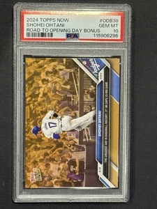 2024 Topps Now #ODB38 Shohei Ohtani Road to Opening Day Bonus PSA 10 gemme RTOD - Foto 1 di 2