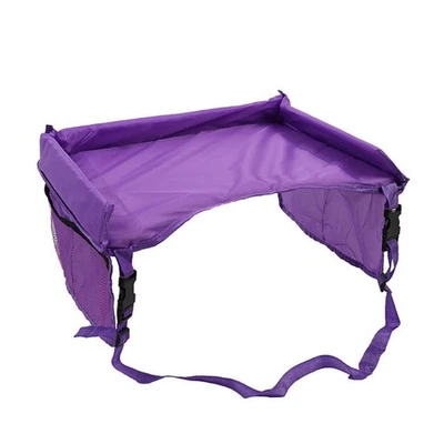 Bandeja de viaje para niños - Escritorio de regazo para juegos de actividades - Mesa de aperitivos para niños pequeños - Bandeja de asiento de coche Foto 1 de 4