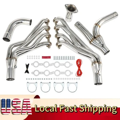 For 99-06 Chevy GMC Silverado/Sierra 4.8L/5.3L/6L Long Tube Exhaust Headers Kit Foto 1 de 4