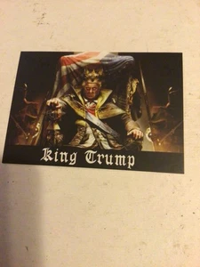 DONALD TRUMP CUSTOM ART CARD - KING TRUMP - Picture 1 of 3
