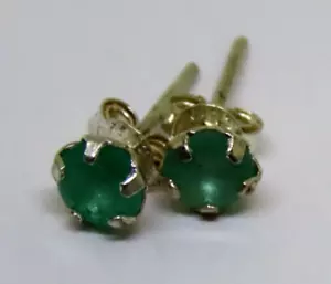 Pendientes de esmeralda colombiana genuina, plata 925, - Imagen 1 de 14