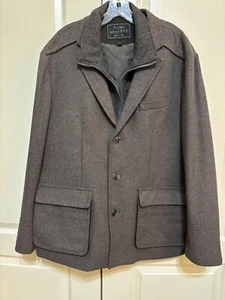 Jo S Bank Reserve Mens Brown Wool Jacket Lined Blazer Size L - Picture 1 of 9