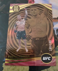 2023 Panini Chronicles UFC Dustin Poirier Illusions Purple #d/199 💎