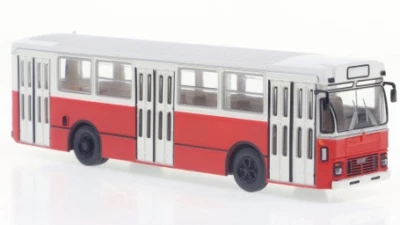 MODELLINO STATICO DIECAST BREKINA FIAT 418 AL AUTOBUS 1972 BEIGE-ROSSO 1:87 - Immagine 1 di 4