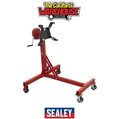 Sealey ES480D Folding 360º Rotating Engine Stand with Geared Handle Drive - Image 1 of 4
