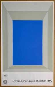 Josef Albers 72 Munich Olympic Poster ORIGINAL Printed in Germany ed sz4000 Ed.2 - Picture 1 of 5