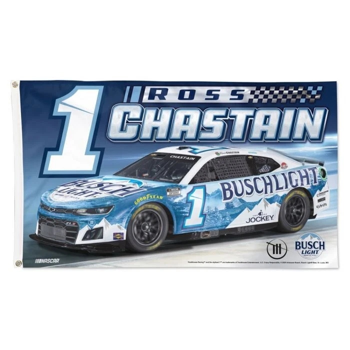Ross Chastain #1 Busch Light 2024 3' x 5' bandera de lujo envío gratuito Foto 1 de 1