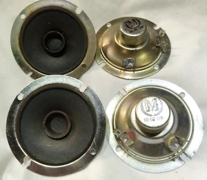 FOUR Vintage 2" Whizzer Cone Tweeters 8 Ohm 2.5" hole Spacing Sound Great C6517A - Picture 1 of 8