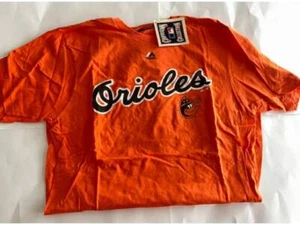 Baltimore Orioles Majestic Brand Cooperstown Collection Triple Peak Short Sleeve - Picture 1 of 1