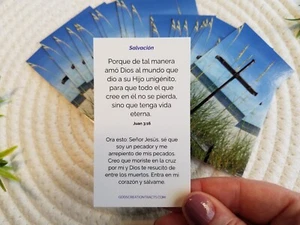 Salvación - Juan 3:16 - Spanish gospel tracts (2 packs- 25 tracts per pack) - Picture 1 of 6