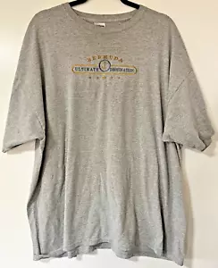 Y2K T-shirt Embroidered Bermuda Short Sleeve T-Shirt Size 2X 2XL By Gilden - Picture 1 of 7