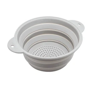 Foldable Fruit Basket Kitchen Tool Washing Silicone Drain Basket - Picture 1 of 10