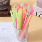 100 PCS Spoons Straws Spoon Straws Colorful Straw2024