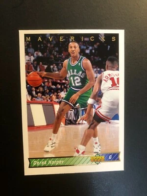 Bonita tarjeta de baloncesto Derek Harper 1992 cubierta superior # 98 hecha en EE. UU. Foto 1 de 4