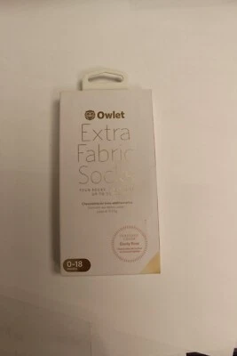 Owlet DUSTY ROSE Pink Extra Fabric Socks 0-18 Months Smart Sock 3rd Gen - NEW - Image 1 of 4