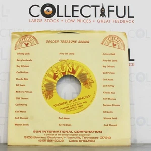 JOHNNY CASH - GOODBYE LITTLE DARLING - SUN #40 - TREASURE *EX* 7" SINGLE 🔥 - Picture 1 of 2