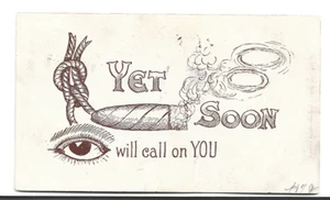 POSTAL ROMPECABEZAS DE PALABRAS VINTAGE ~ PRONTO LLAMARÁ U -PM 1906 - Imagen 1 de 1